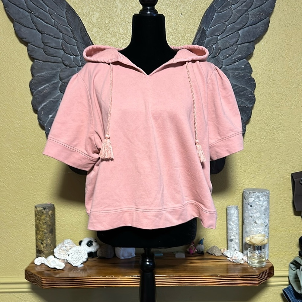 Joe Fresh Cropped Short Sleeve Sweater